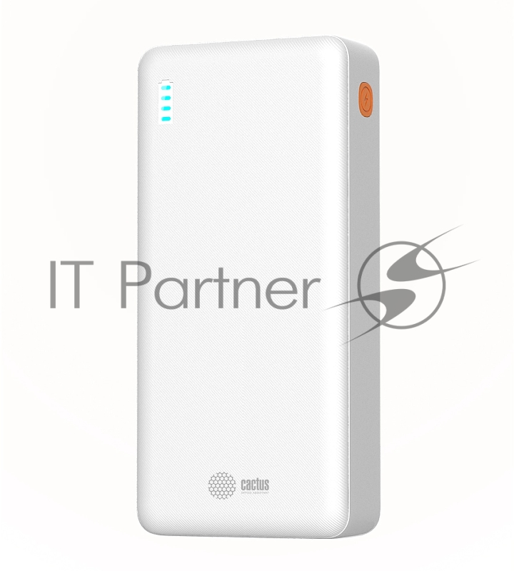 Мобильный аккумулятор Cactus CS-PBFSEA-20000 20000mAh 4.5A USB-A/2xUSB-C белый