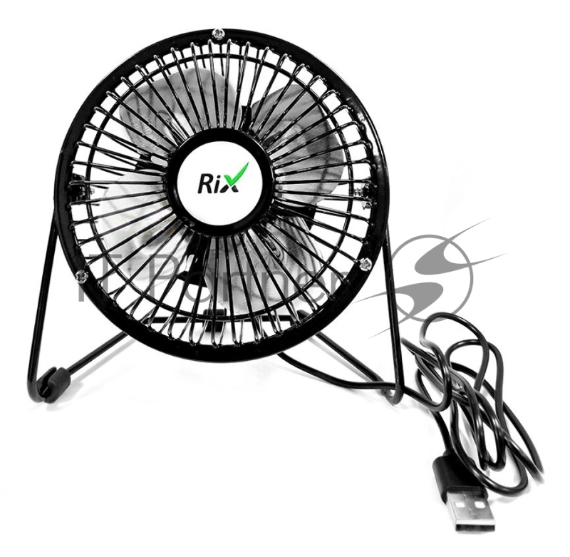 RDF-1501USB (черный) Вентилятор бытовой настольный Rix RDF-1501USB, цвет черный