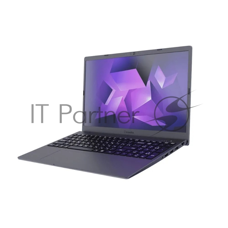 Ноутбук Kvadra Nau LE15T Core i5 1235U 16Gb SSD512Gb Intel UHD Graphics 15.6 IPS FHD (1920x1080) noOS dk.grey WiFi BT Cam (Y22L02P01101R_B8DFCF)
