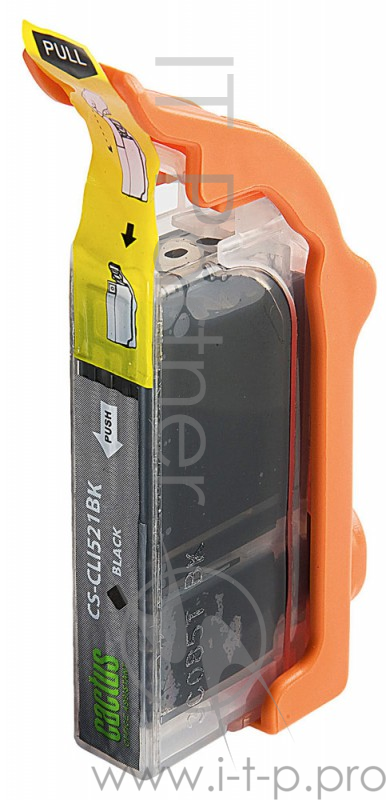 Картридж струйный Cactus CS-CLI521BK черный для Canon MP540/MP550/MP620/MP630 (8,2ml)