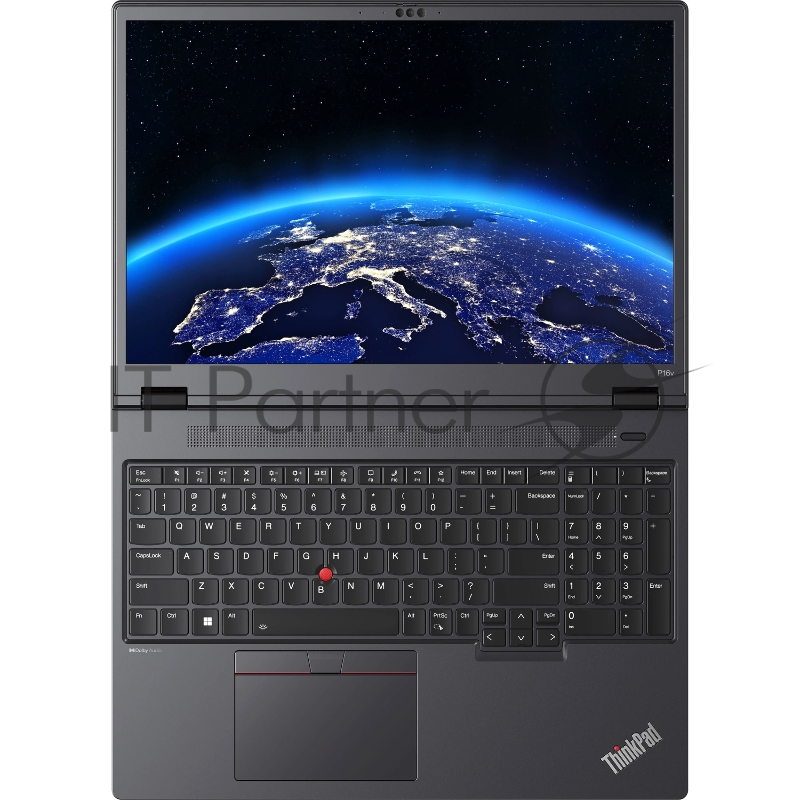 Ноутбук Lenovo ThinkPad P16v G1 16 WQUXGA (3840 x 2400) IPS 100%DCI-P3 800 nits, AMD Ryzen™ 7 PRO 7840HS, 32GB DDR5, 1TB SSD, NVIDIA RTX A1000 6GB, Qualcomm Wi-Fi 6E, 5MP RGB+IR Cam, 90Wh, Backlit Keys, Win 11 Pro, Black ( EN_kbd , 3pin cable)