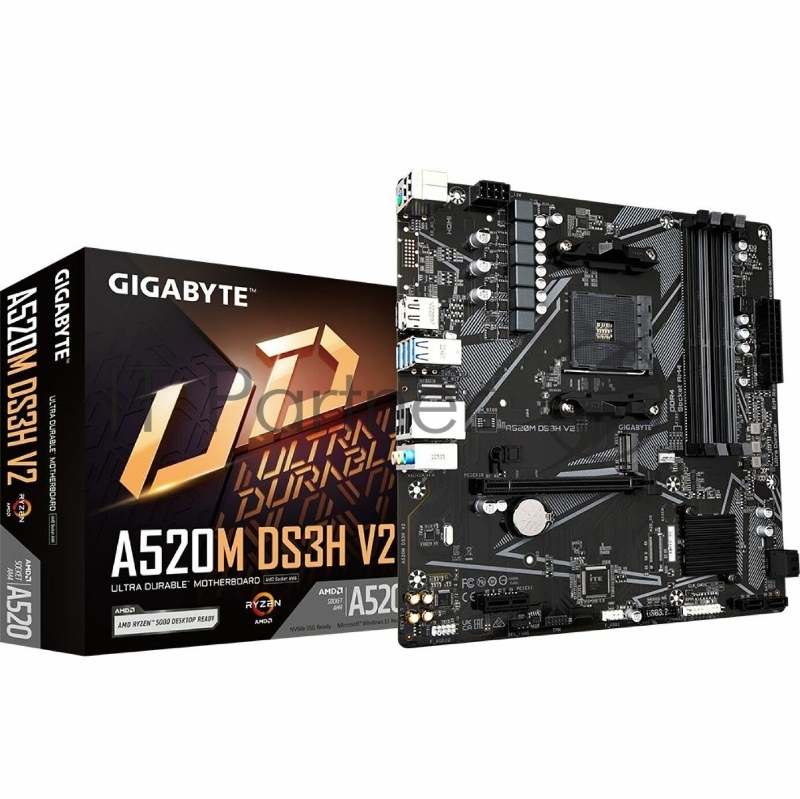 Материнская плата Gigabyte OEM A520M DS3H V2, Socket AM4