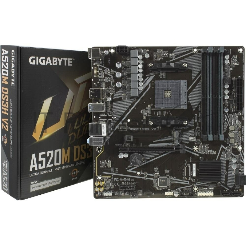 Материнская плата Gigabyte OEM A520M DS3H V2, Socket AM4