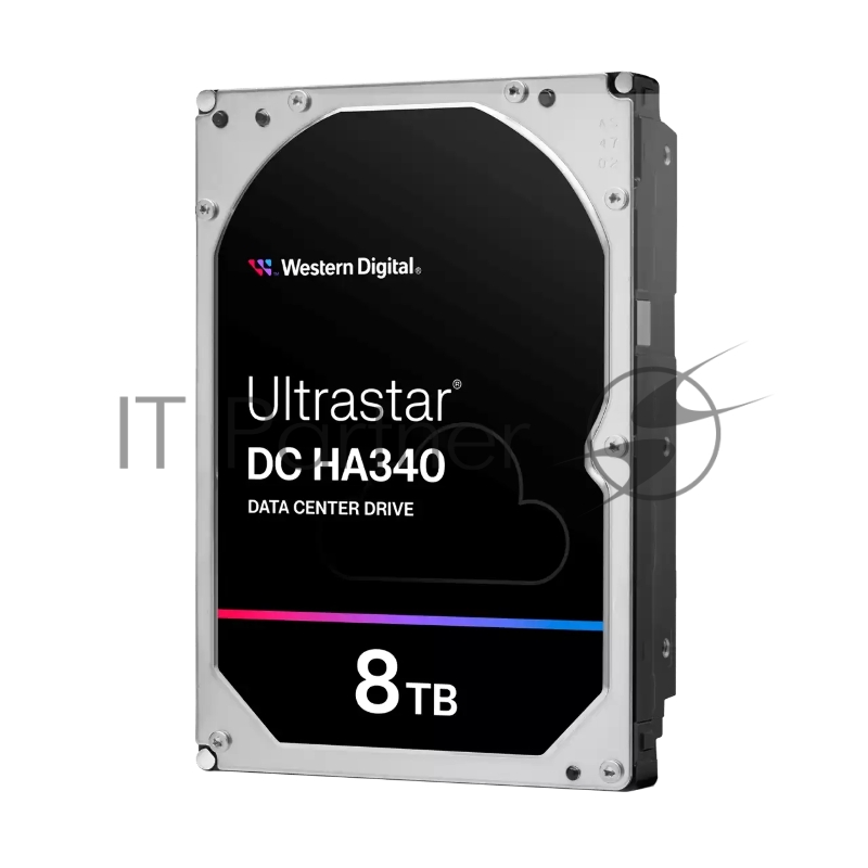 Жесткий диск HDD WD SATA Server 8Tb Ultrastar DC HA340 7200 6Gb/s 256MB 1 year warranty (replacement HUS728T8TALE6L4, HUH721008ALE604)