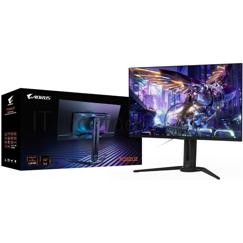 Монитор 31.5 Gigabyte AORUS FO32U2-EK OLED, 3840х2160, 240Гц, 5 мс, 16:9, 1000 кд/м2, 1000:1, 2xHDMI 2.1, DP 1.4 3xUSB 3.2, USB Type-C, черный