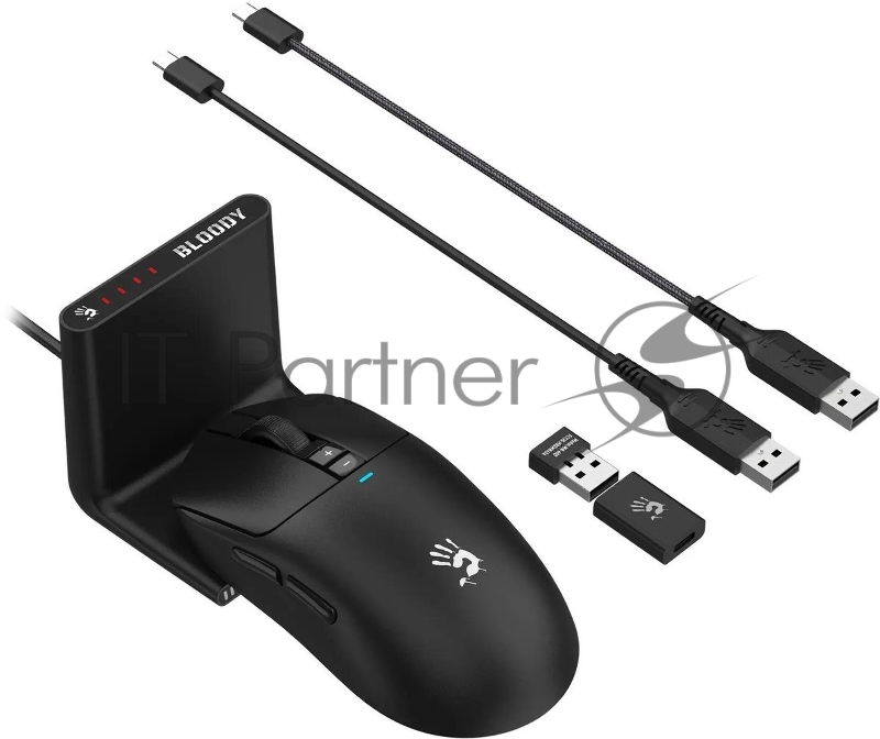 Мышь A4Tech Bloody R72 Pro Duo черный оптическая 26000dpi беспров. USB/USB-C 7but