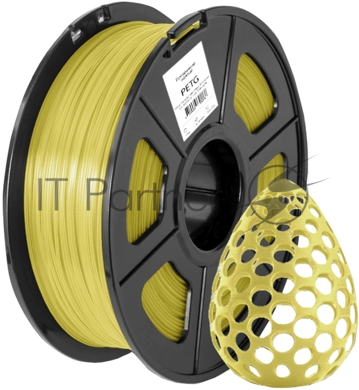 Пластик для принтера 3D Cactus CS-3D-PETG-1KG-T-YELLOW PETG d1.75мм 1кг 1цв.