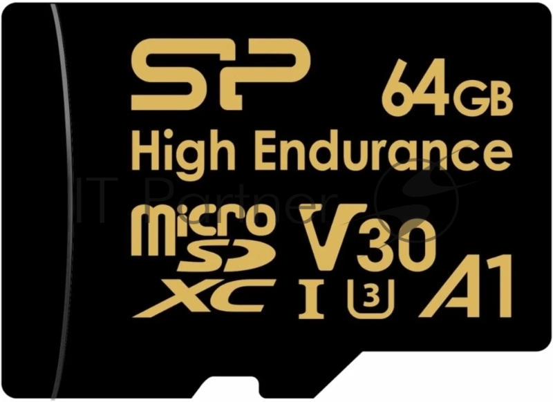 Флеш карта microSD 64GB Silicon Power microSDHC Class 10 UHS-I A1 V30 U3 (SD адаптер) 100MB/s