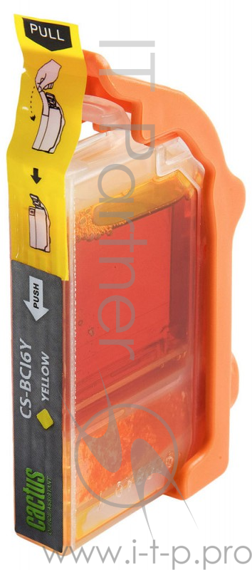 Картридж струйный Cactus CS-BCI6Y желтый для Canon S800 S820 S900 S9000 (12ml)