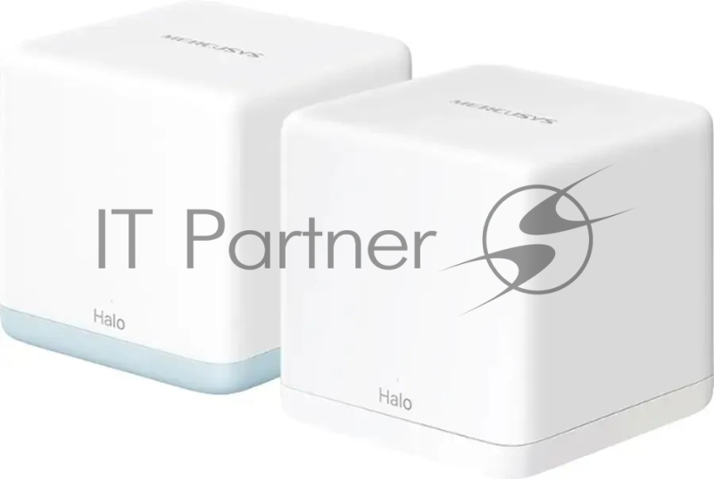Mesh Wi-Fi система Mercusys Halo H32G(2-pack) AC1200, до 300 Мбит/с на 2,4 ГГц + до 867 Мбит/с на 5 ГГц, комплект 2 шт