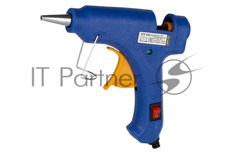 Пистолет клеевой ENGY EGG-20 20W с кнопкой включения и антикаплей