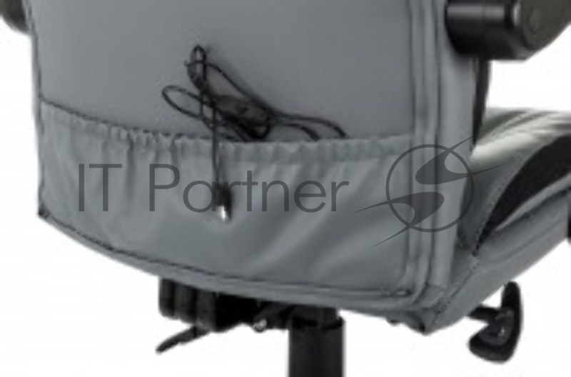 Кресло руководителя Бюрократ CH-824MSG-BF серый эко.кожа/ткань крестов. пластик подст.для ног