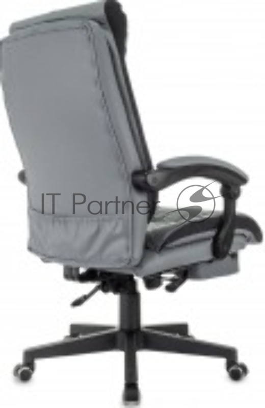 Кресло руководителя Бюрократ CH-824MSG-BF серый эко.кожа/ткань крестов. пластик подст.для ног