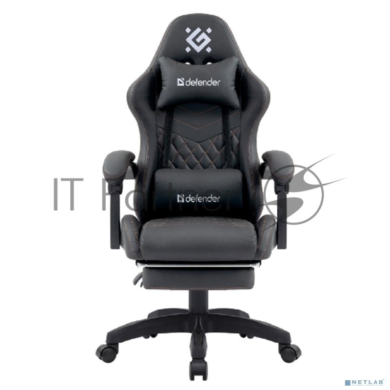 Игровое кресло Defender Bora Тем.серый,класс 4,PU,подножка_5