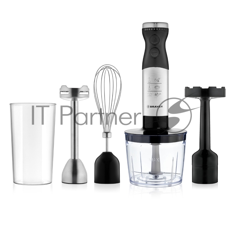 Блендер погружной BRAYER BR1259, 800 Вт, черный