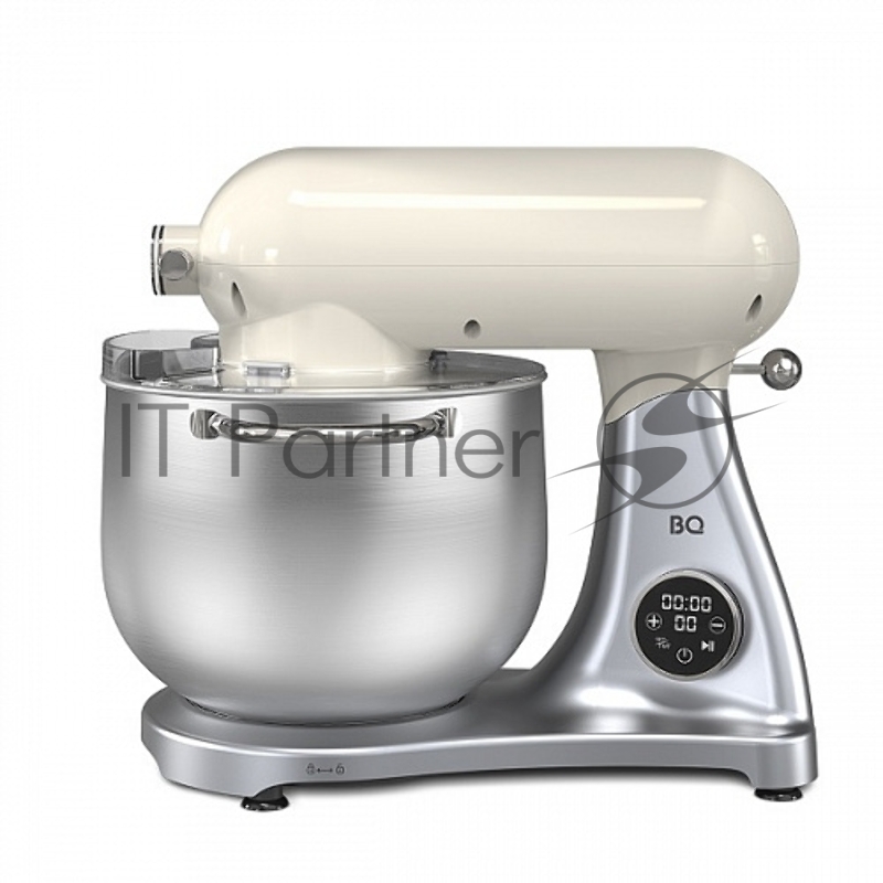 Планетарный миксер BQ MX851 Cream-Silver. Макс. мощность: 1800Вт / Параметри электропитания: 220-240 В, 50-60 Гц / Объем чаши: 8л / Вместимость загрузочного лотка: 2кг / Производительность: 2кг/мин / Скорость вращения шнека: до 210 об/мин / длина сет