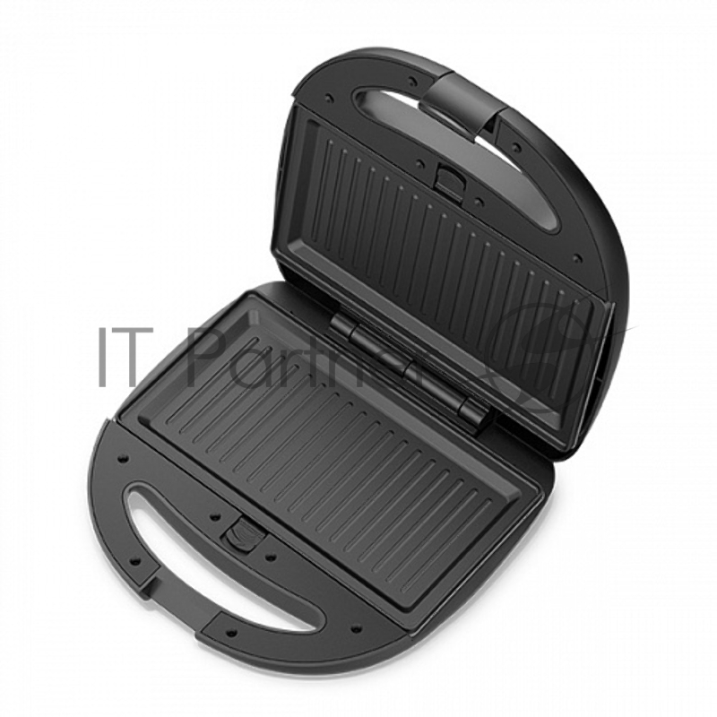 Прибор для выпечки BQ ST2001 Black 4 in 1. MultiChef, мощность: 800 Вт, многофункциональный прибор 4 в 1, 4 пары панелей в комплекте: гриль, венские вафли, сэндвич, орешки, антипригарное покрытие панелей Non-Stick PRO, равномерный нагрев, вертикально