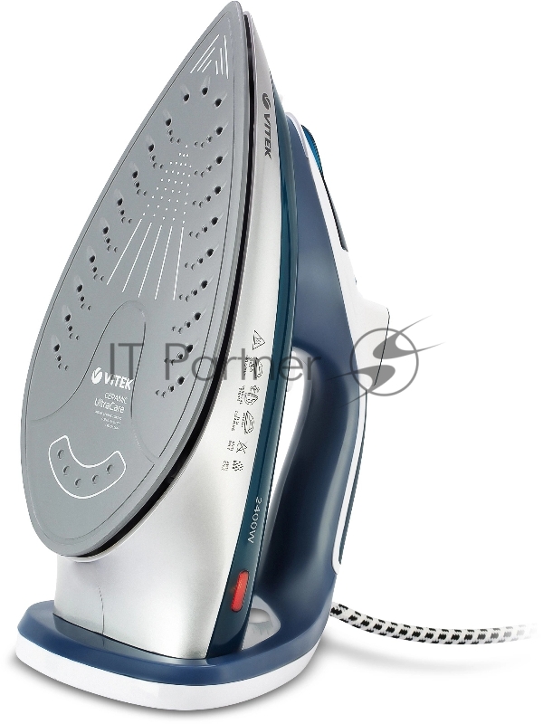 Утюг Vitek VT-8306 2400Вт белый/зеленый