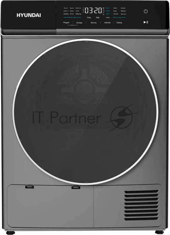 Сушильная машина Hyundai DFE8401 кл.энер.:A макс.загр.:8кг темно-серый