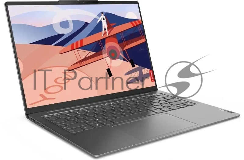 Ноутбук LENOVO Yoga Slim 6 14IRH8 14 1920x1200/Intel Core i7-13700H/RAM 16Гб/SSD 512Гб/Intel Iris Xe Graphics/ENG|RUS/Windows 11 Home темно-серый 1.35 кг 83E00056RU