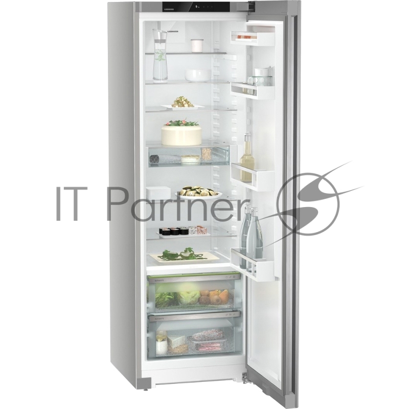 Холодильник Liebherr Plus, BioFresh 2 контейнера, в. 185,5 cм, ш. 60 см, класс ЭЭ A+, без МК, внутренние ручки, покрытие SteelFinish