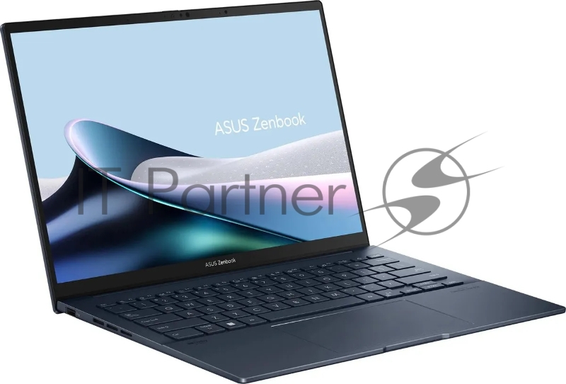 Ноутбук Asus Zenbook 14 OLED UX3405MA-QD986 Core Ultra 5 125H 16Gb SSD512Gb Intel Arc 14 OLED FHD+ (1920x1200) noOS blue WiFi BT Cam Bag (90NB11R1-M01SL0)