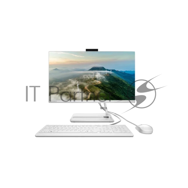 Моноблок/ Lenovo IdeaCentre AIO 3 24IAP7 23.8(1920x1080 IPS)/Intel Core i3 1215U(1.2Ghz)/8192Mb/512SSDGb/ UHD Graphics/Cam/BT/WiFi/war 1y/7.03kg/white/noOS + RU kbd, mouse WL