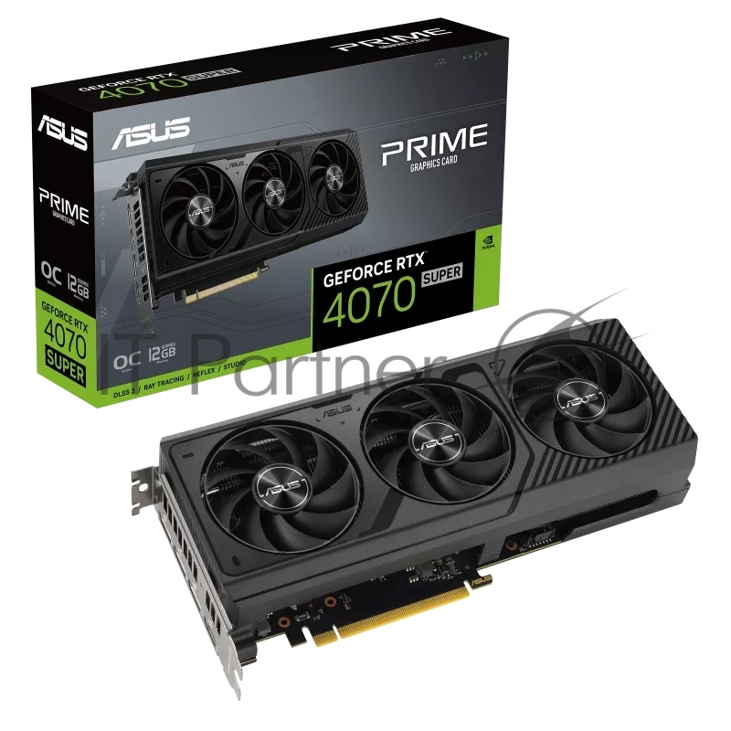 Видеокарта ASUS PRIME-RTX4070S-O12G RTX4070 Super 12Gb 192bit GDDR6X 2520/21000 HDMIx1 DPx3 HDCP Ret