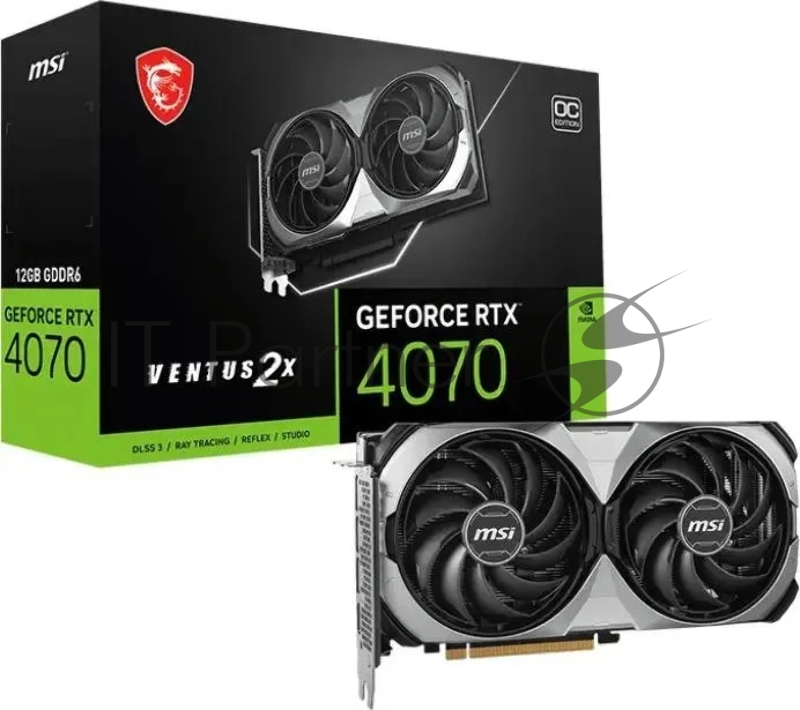 Видеокарта VGA MSI NVIDIA GeForce RTX 4070 VENTUS 2X E1 12G 12GB, GDDR6/192-bit, PCIe 4.0, 1xHDMI 2.1, 3xDP, 2.2-slot