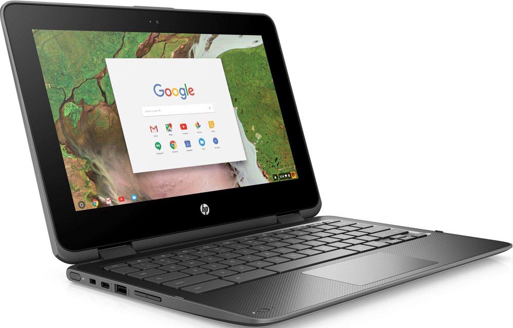 Ноутбук HP Chromebook x360 11 G1 EE 1TT16EA (Celeron N3350-1.10ГГц, 8ГБ, 64ГБ, HDG, WiFi, BT, WebCam, 11.6 1366x768, Chrome OS), серый