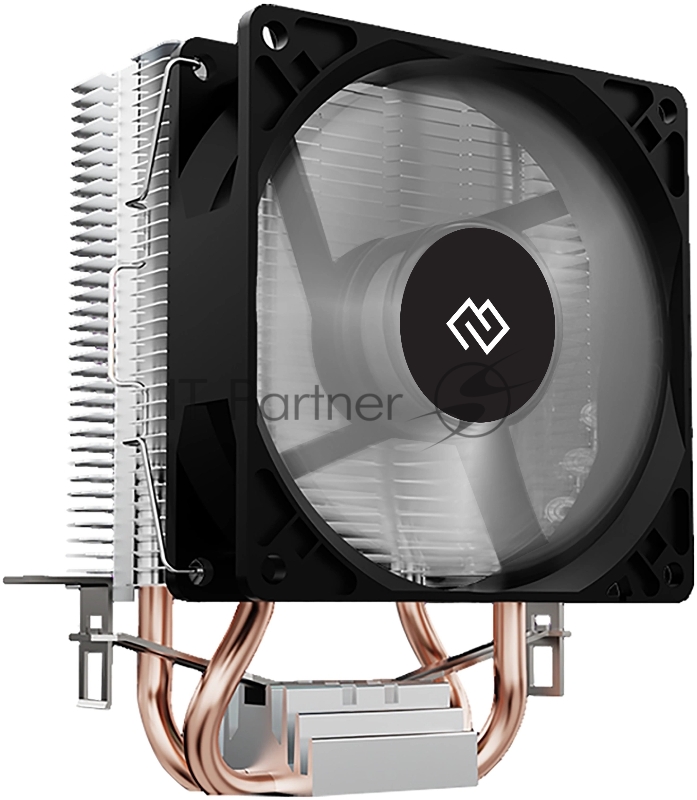 Устройство охлаждения(кулер) Digma D-CPC110-1 90x90x25mm Soc-AM4/1151/1200 черный 3-pin 23dB Al+Cu 110W 245gr Ret