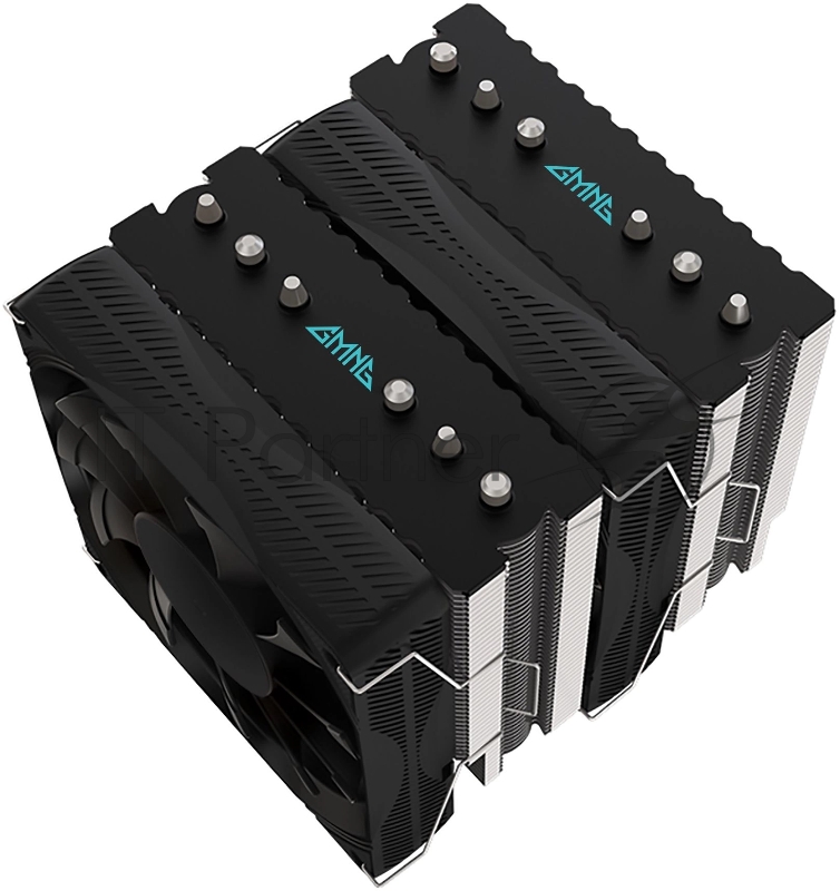 Устройство охлаждения(кулер) GMNG GG-CPC250-1 120x120x25mm Soc-AM5/AM4/1151/1200/2066/1700 черный 4-pin 22-32dB Al+Cu 250W 930gr Ret (GG-CPC250-1-BK)