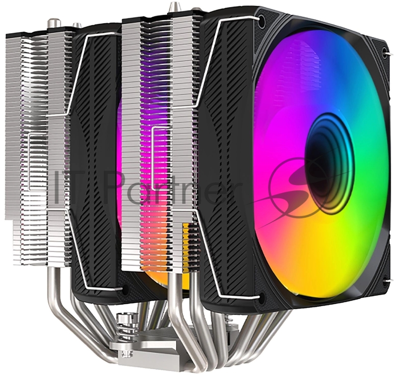 Устройство охлаждения(кулер) GMNG GG-CPC250-ARGB1 ARGB 120x120x25mm Soc-AM5/AM4/1151/1200/2066/1700 черный 4-pin 22-32dB Al+Cu 250W 945gr Ret (GG-CPC250-ARGB1-BK)