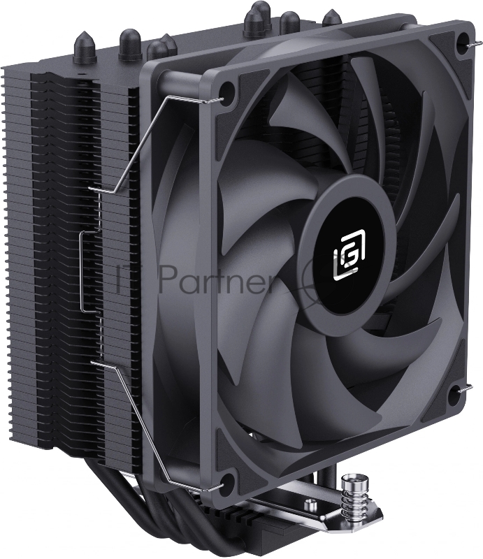 Устройство охлаждения(кулер) Oklick OG-CPC180-PWM1 Soc-AM5/AM4/1151/1200/2066/201 черный 4-pin 20dB Al+Cu 180W 820gr Ret