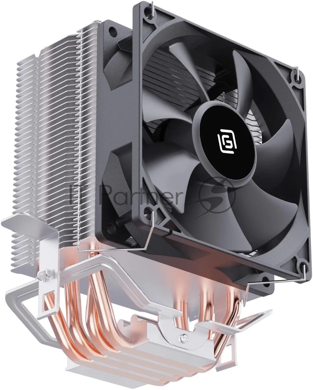 Устройство охлаждения(кулер) Oklick OG-CPC130-1 90x90x25mm Soc-AM4/1151/1200 черный 3-pin 18-23dB Al+Cu 130W 453gr Ret