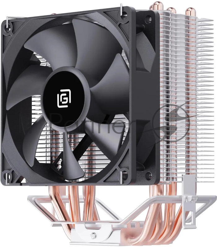 Устройство охлаждения(кулер) Oklick OG-CPC130-1 90x90x25mm Soc-AM4/1151/1200 черный 3-pin 18-23dB Al+Cu 130W 453gr Ret