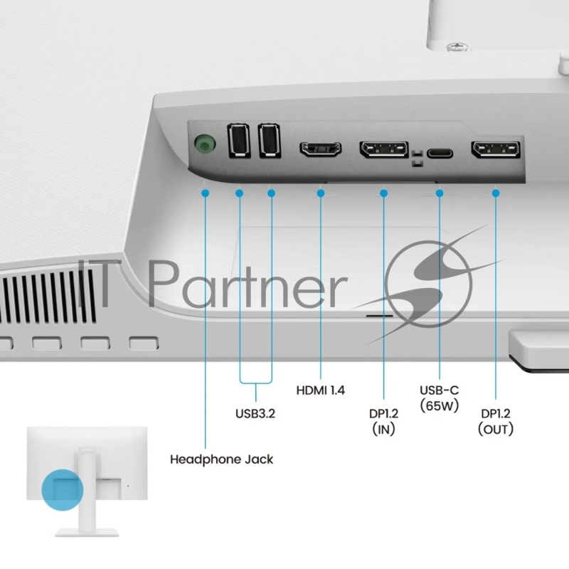 Мониторы/ Benq GW2786TC 27, 1920x1080, IPS, 100Hz, 1300:1, 250cd, 5ms, HDMI, DP, Speakers, Height adj 130, Pivot, Flicker-freeLow Blue Light, 3Y, White