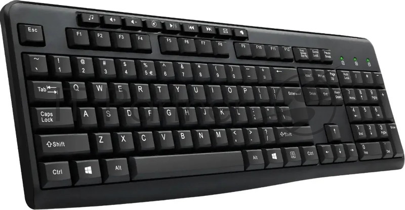 Клавиатура Оклик 305M черный USB Multimedia (1659987)