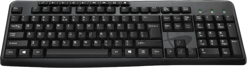 Клавиатура Оклик 305M черный USB Multimedia (1659987)