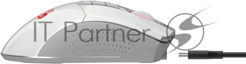 Мышь A4Tech Bloody R90 Plus белый оптическая 5000dpi беспров. USB 8but (R90 PLUS GREUISH WHITE)