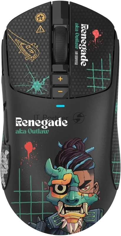 Мышь A4Tech Bloody R72 Ultra Duo черный/рисунок оптическая (20000dpi) беспроводная USB (7but)