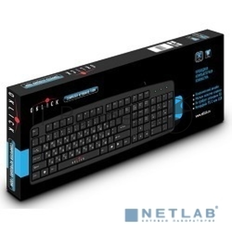 Клавиатура Oklick 100M/100M HW3 черный USB