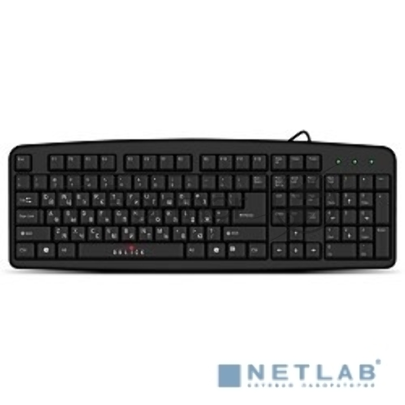 Клавиатура Oklick 100M/100M HW3 черный USB