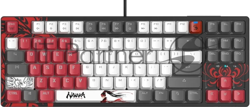 Клавиатура A4Tech Bloody S87 Naraka механическая черный/красный USB for gamer LED (S87 NARAKA)