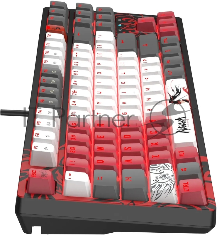 Клавиатура A4Tech Bloody S87 Naraka механическая черный/красный USB for gamer LED (S87 NARAKA)