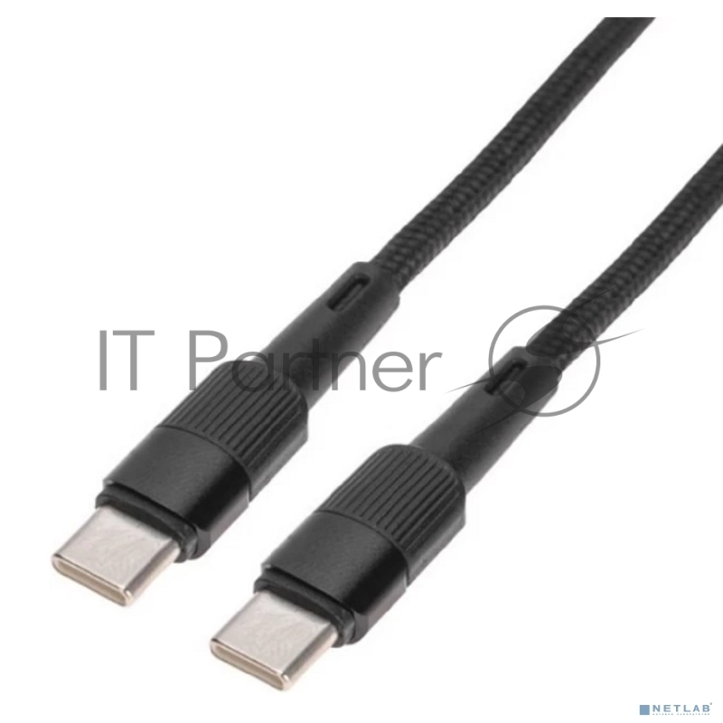 Кабель Type-C – Type-C, 5A, 100Вт, 2м, в черной нейлоновой оплетке REXANT