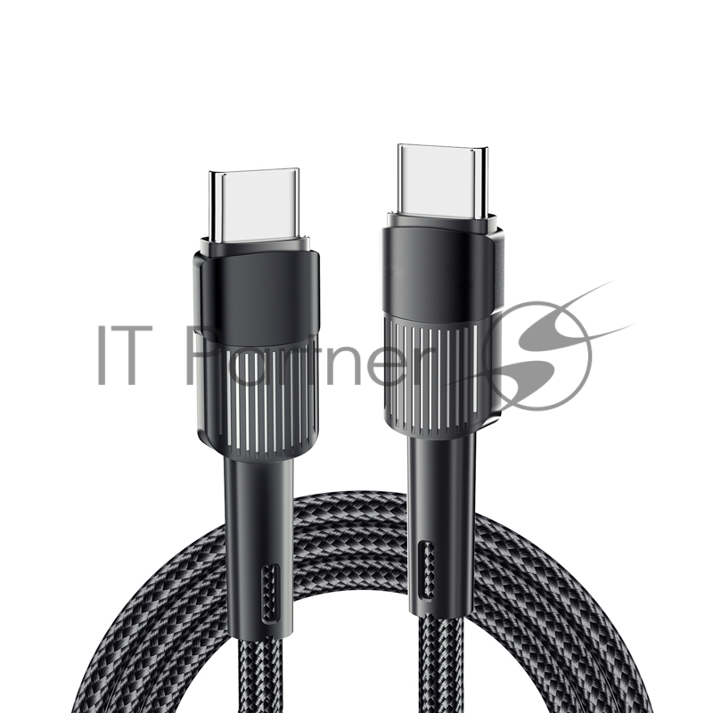 Кабель Type-C – Type-C, 5A, 100Вт, 2м, в черной нейлоновой оплетке REXANT