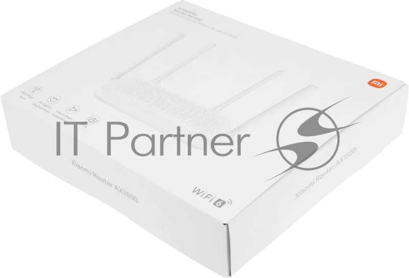 Wi-Fi роутер Xiaomi Mi Router AX1500 RD12, 2.4/ 5 ГГц, до 1.5 Гбит/с, LAN 3x1 Гбит/с, WAN 1x1 Гбит/с