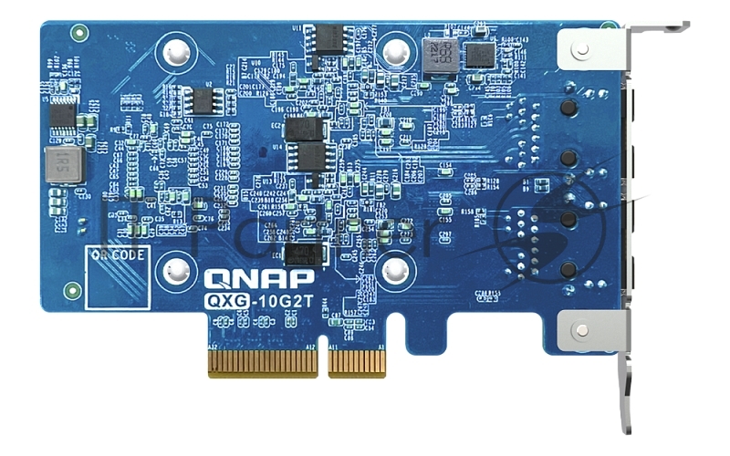 Сетевая карта/ QNAP QXG-10G2T Dual-port BASET 10GbE network expansion card low-profile form factor PCIe Gen3 x4