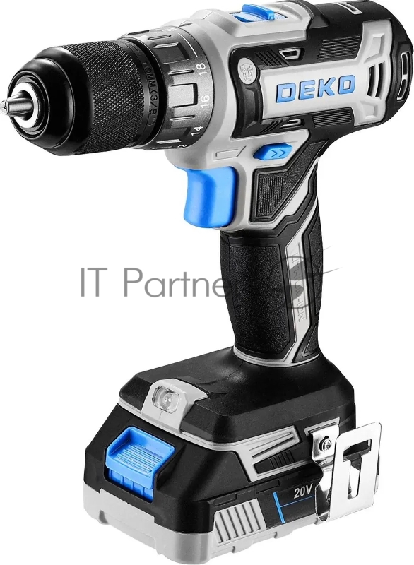 Дрель-шуруповерт Deko Loner 20 V аккум. патрон:быстрозажимной (085-1005)